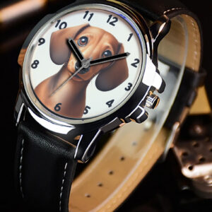 Cute Dachshund Dog With Googly Eyes 3 Art Unique Beautiful Wrist Watch