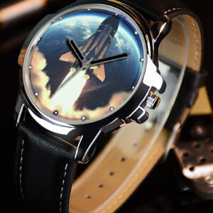 Space Shuttle Launch Art Unique Beautiful Wrist Watch