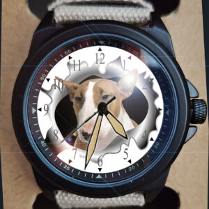 Dog Collection Bull Terrier New Beautiful Art Stealth Series Gift Wrist Watch