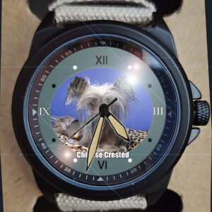 Chinese Crested Pet Dog Unique Stealth Series Gift Wrist Watch