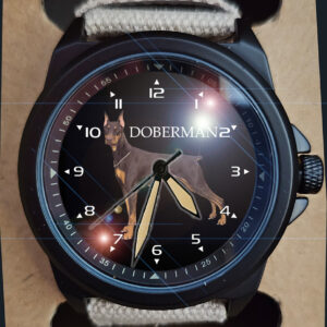 Dobermann Pet Dog Unique Stealth Series Gift Wrist Watch