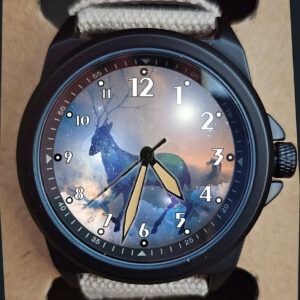Beautiful Dear Snow Colourful Blue Art Stealth Series Unisex Gift Wrist Watch