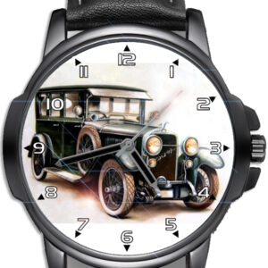 Classic Car Vintage Art Beautiful Leather Strap Wrist Watch Design #3