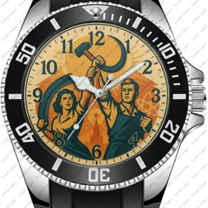 Ussr Poster Art Unique Sporty Wrist Watch