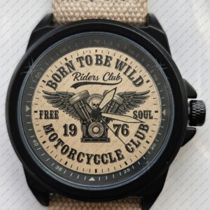 Born Tobe Wild Bikers Theme Art Stealth Series Unique Wrist Watch