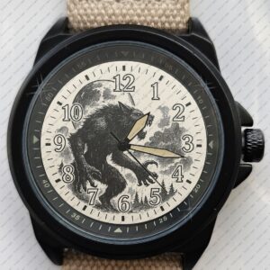 Werewolf Retro Theme Art Stealth Series Unique Wrist Watch